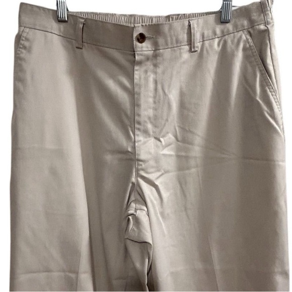 TravelSmith Men's Beige Casual Pants Size 38 Elastic Waistband - Picture 2 of 7